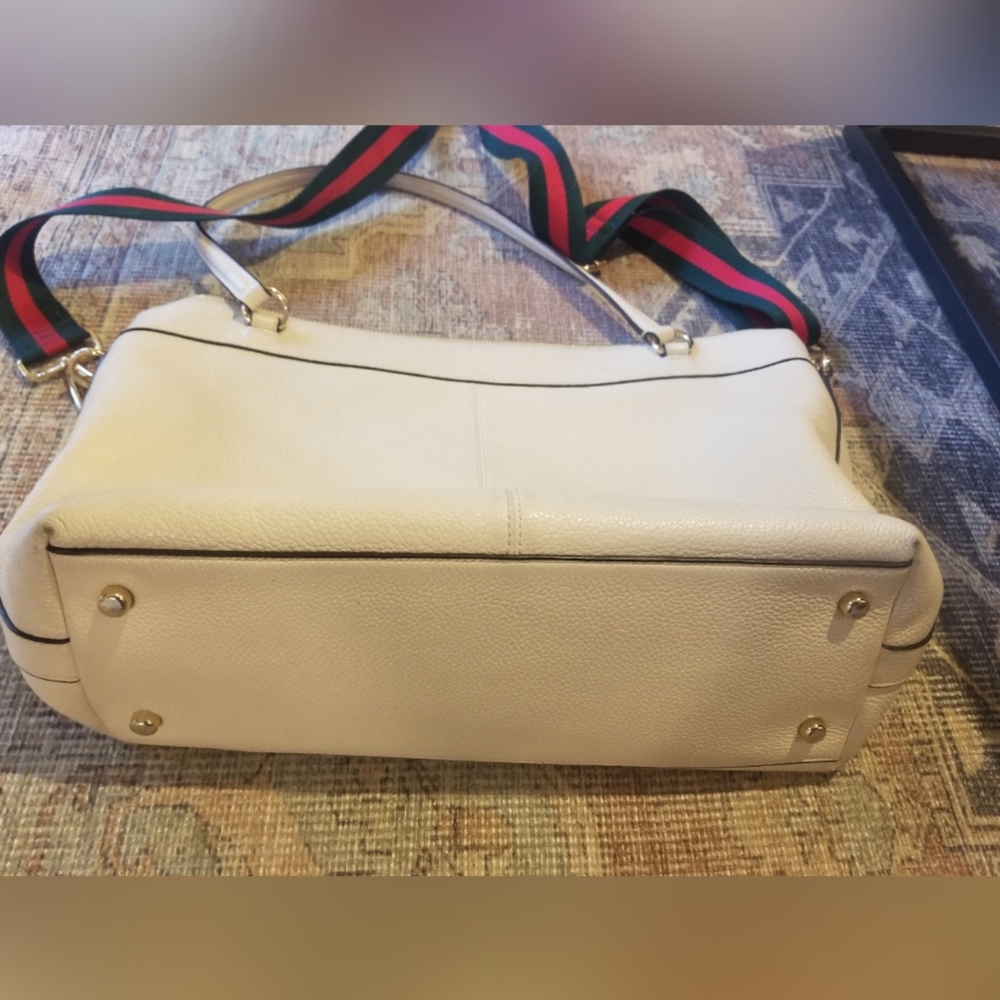 Coach white leather tote bag - Picture 4 of 8
